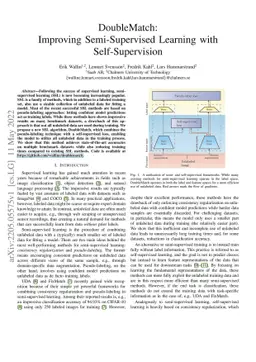 DoubleMatch: Improving Semi-Supervised Learning with Self-Supervision