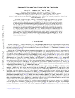 Quantum Self-Attention Neural Networks for Text Classification
