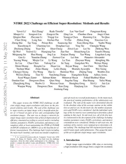 NTIRE 2022 Challenge on Efficient Super-Resolution: Methods and Results