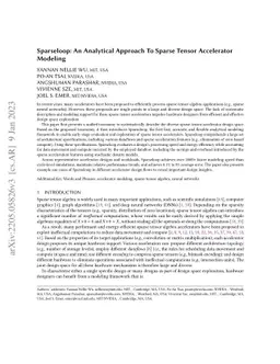 Sparseloop: An Analytical Approach To Sparse Tensor Accelerator Modeling