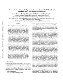 Communicative Subgraph Representation Learning for Multi-Relational
  Inductive Drug-Gene Interaction Prediction