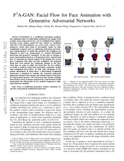 F3A-GAN: Facial Flow for Face Animation with Generative Adversarial
  Networks