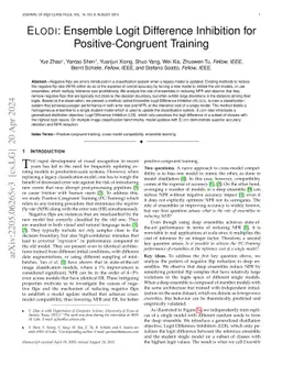 ELODI: Ensemble Logit Difference Inhibition for Positive-Congruent
  Training