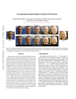 Overparameterization Improves StyleGAN Inversion