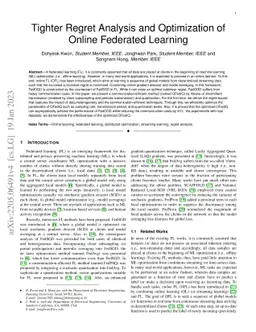 Tighter Regret Analysis and Optimization of Online Federated Learning