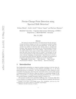 Precise Change Point Detection using Spectral Drift Detection