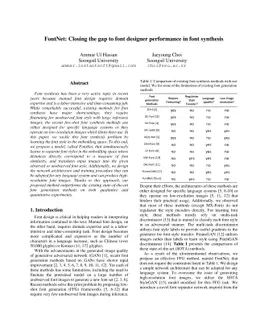 FontNet: Closing the gap to font designer performance in font synthesis
