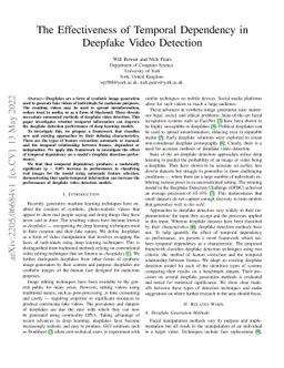 The Effectiveness of Temporal Dependency in Deepfake Video Detection