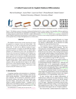 A Unified Framework for Implicit Sinkhorn Differentiation