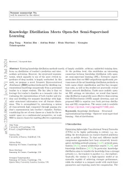 Knowledge Distillation Meets Open-Set Semi-Supervised Learning