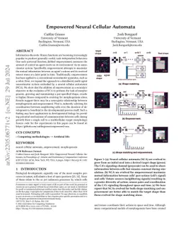 Empowered Neural Cellular Automata