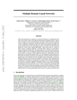 Multiple Domain Causal Networks
