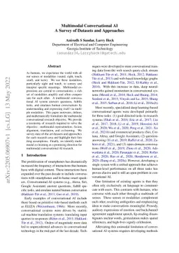 Multimodal Conversational AI: A Survey of Datasets and Approaches