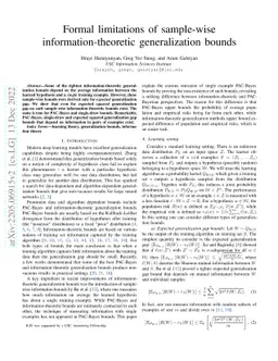 Formal limitations of sample-wise information-theoretic generalization
  bounds