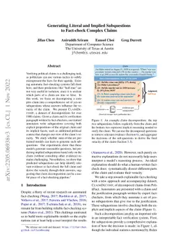 Generating Literal and Implied Subquestions to Fact-check Complex Claims