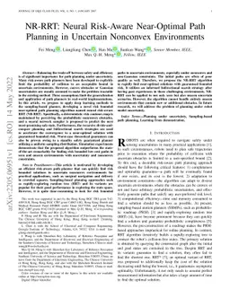 NR-RRT: Neural Risk-Aware Near-Optimal Path Planning in Uncertain
  Nonconvex Environments