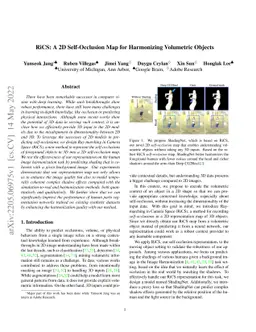 RiCS: A 2D Self-Occlusion Map for Harmonizing Volumetric Objects