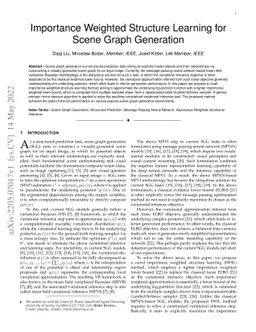 Importance Weighted Structure Learning for Scene Graph Generation