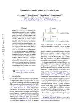 Naturalistic Causal Probing for Morpho-Syntax