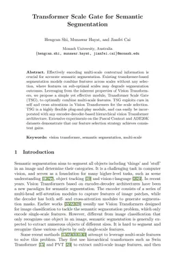 Transformer Scale Gate for Semantic Segmentation