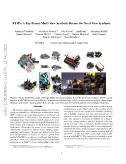 RTMV: A Ray-Traced Multi-View Synthetic Dataset for Novel View Synthesis