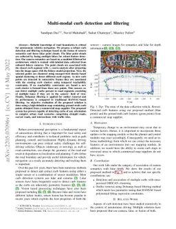 Multi-modal curb detection and filtering