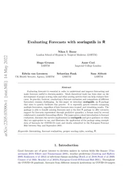 Evaluating Forecasts with scoringutils in R
