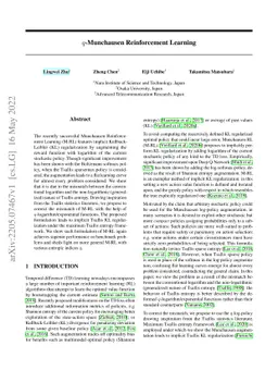 $q$-Munchausen Reinforcement Learning
