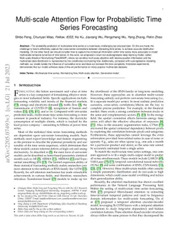 Multi-scale Attention Flow for Probabilistic Time Series Forecasting