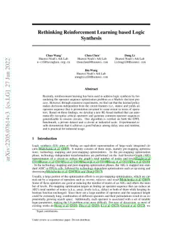 Rethinking Reinforcement Learning based Logic Synthesis