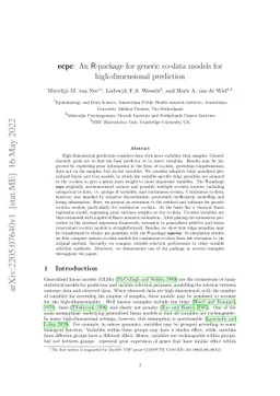 ecpc: An R-package for generic co-data models for high-dimensional
  prediction