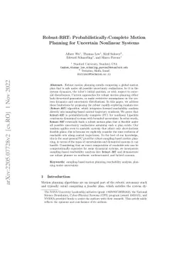 Robust-RRT: Probabilistically-Complete Motion Planning for Uncertain
  Nonlinear Systems