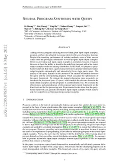 Neural Program Synthesis with Query
