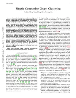 Simple Contrastive Graph Clustering