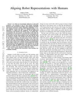 Aligning Robot Representations with Humans