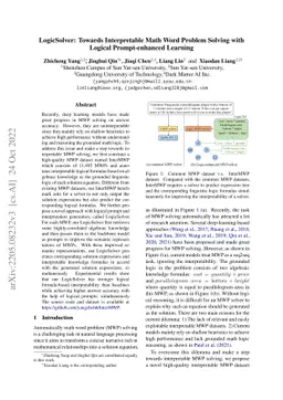 LogicSolver: Towards Interpretable Math Word Problem Solving with
  Logical Prompt-enhanced Learning
