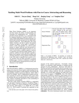 Tackling Math Word Problems with Fine-to-Coarse Abstracting and
  Reasoning