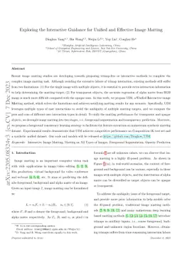 Exploring the Interactive Guidance for Unified and Effective Image
  Matting