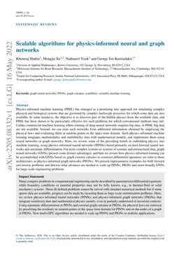 Scalable algorithms for physics-informed neural and graph networks