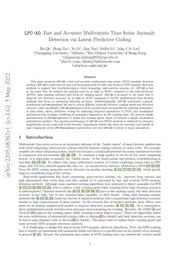 LPC-AD: Fast and Accurate Multivariate Time Series Anomaly Detection via
  Latent Predictive Coding