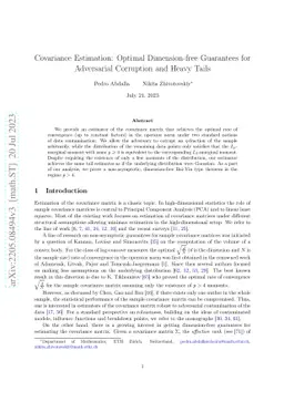 Covariance Estimation: Optimal Dimension-free Guarantees for Adversarial
  Corruption and Heavy Tails