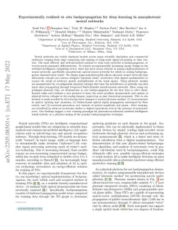 Experimentally realized in situ backpropagation for deep learning in
  nanophotonic neural networks