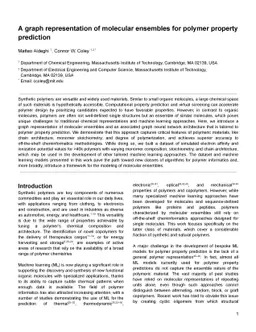 A graph representation of molecular ensembles for polymer property
  prediction