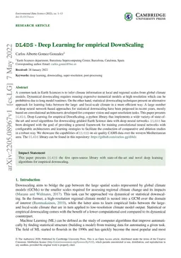 DL4DS -- Deep Learning for empirical DownScaling