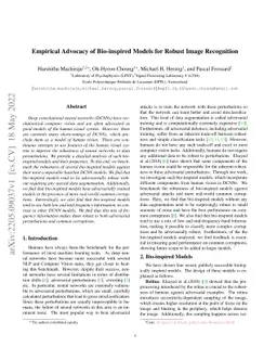 Empirical Advocacy of Bio-inspired Models for Robust Image Recognition