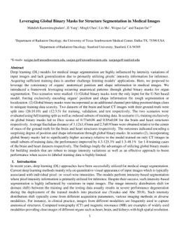 Leveraging Global Binary Masks for Structure Segmentation in Medical
  Images