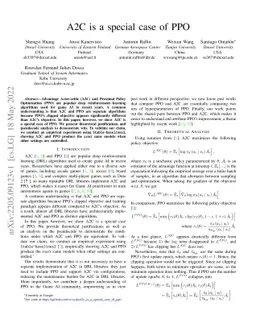 A2C is a special case of PPO