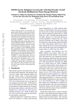 ERNIE-Search: Bridging Cross-Encoder with Dual-Encoder via Self
  On-the-fly Distillation for Dense Passage Retrieval