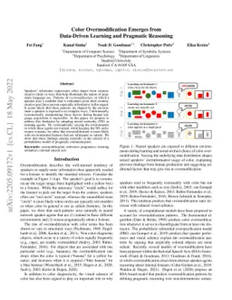 Color Overmodification Emerges from Data-Driven Learning and Pragmatic
  Reasoning