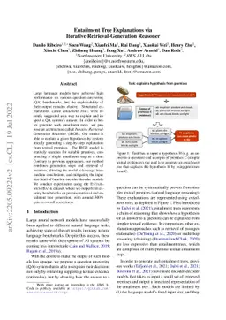 Entailment Tree Explanations via Iterative Retrieval-Generation Reasoner